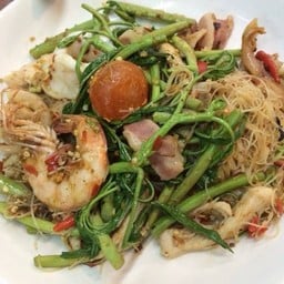 ฉอเล้งหมี่กระเฉดตลาดพลู  ตลาดสดธนบุรี2