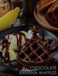 Chocolate Banana Waffles