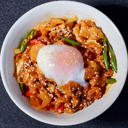 ข้าวหน้าหมูสไปซี่