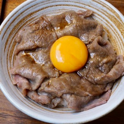 ข้าวหน้าเนื้อออสเตรเลียลายหินอ่อน