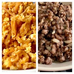 ซื้อหมูผัดหนำเลี๊ยบ+ไชโป๊ผัดไข่ ฟรีข้าวต้ม 1 ถุง