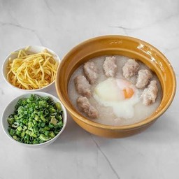 Pork Congee With Egg