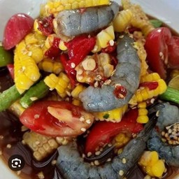 ตำข้าวโพดกุ้งสด