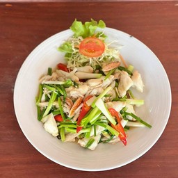 เนื้อปูผัดต้นหอม