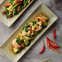 ผัดบล็อคโคลี่กุ้ง