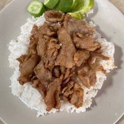 ข้าวหมูกระเทียม