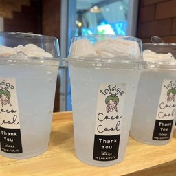 (3แก้วคุ้มกว่า) น้ำมะพร้าวสดแท้100% (เย็น)