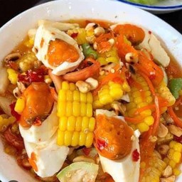 ตำข้าวโพดไข่เค็ม