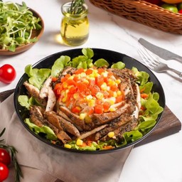 สลัดผักไก่ย่าง