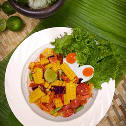 ส้มตำข้าวโพดไข่เค็ม