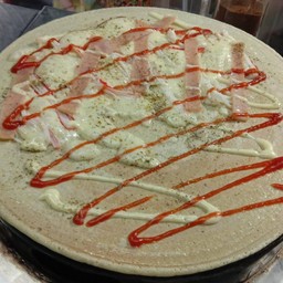 ปูอัด + แฮม(ไก่) + ชีส(มอสซาเรลล่า)