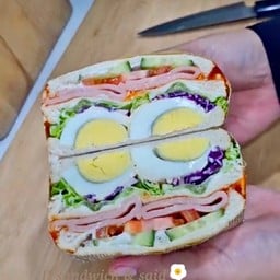 เเซนวิชเกาหลี ไส้ไข่ต้ม/แฮม