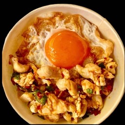 ข้าวกะเพราไก่+ไข่ดาว