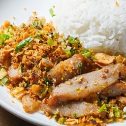 ข้าวคอหมูพริกเกลือ