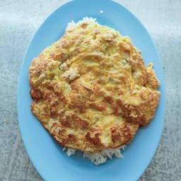 ข้าวไข่เจียวกุ้งสีบ