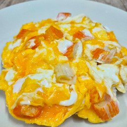 ข้าวไข่ขยี้ ปูอัด