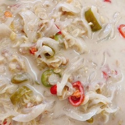 เต้าจี้ยวหล่นหมูสับ กะทิสด