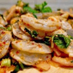ลาบกุ้งสด