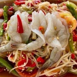 ตำเส้นเล็กกุ้งสด