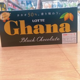 ลอตเต้ กาน่า ดาร์คช็อกโกแลต 50% กล่องดำ