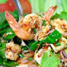 ลาบกุ้งลวก