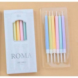 เทียนพาสเทลตรง