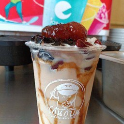 นำ้เต้าหู้บราวน์ชูก้าปั่น Frappe soy milk brown sugar