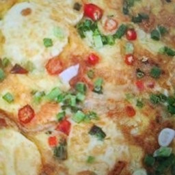 ข้าวไข่เจียวพริกสดเต้าหู้ไข่