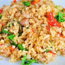 ข้าว.กระเพราหมูสับ (คลุก) ข้าว