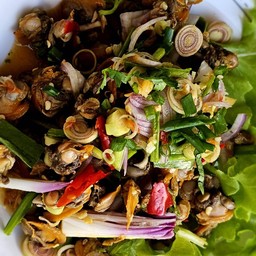 ยำตะไคร้หอยแครง