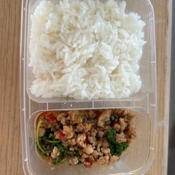 ข้าว กะเพราหมูสับ