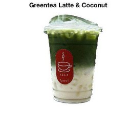 Greentea Latte & Coconut 🌱🥥 (ชาเขียวลาเต้มะพร้าว)