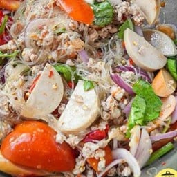 ยำวุ้นเส้นหมูสับ
