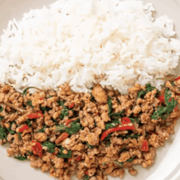 ข้าวกระเพราหมูสับ