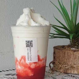 นมสดสตรอเบอร์รี่ปั่น