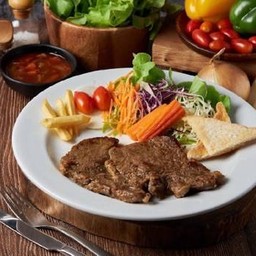 สเต็ก เนื้อวัว สันนอกริบอาย