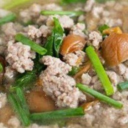 น้ำแกง-หมูสับต้มบ๊วย(น้ำแกงปรุงไว้แล้วไม่ปรุงใหม่ค่ะ)