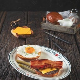 เบอร์เกอร์เนื้อ สโม๊คเบคอน