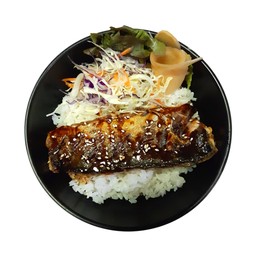ข้าวหน้าปลาซาบะย่าง