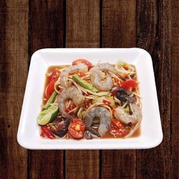 ส้มตำปูปลาร้ากุ้งสด