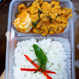 ห่อหมกทะเลราดข้าว