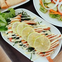 กุ้งซอสครีมมะนาว