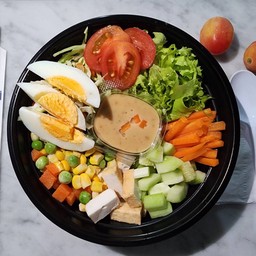 สลัดผักเต้าหู้ไข่ต้ม - พรีเมี่ยม เมนูแนะนำ! ( ขายดี )