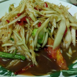 ตำปลาร้า(ไม่ใส่ปู)