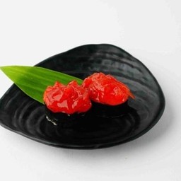 ข้าวปั้นหน้ายำแมงกระพรุน2ชิ้น