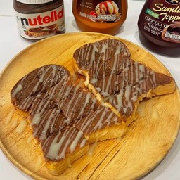 ปังปิ้งเนยนมนูเทล่า 1คู่