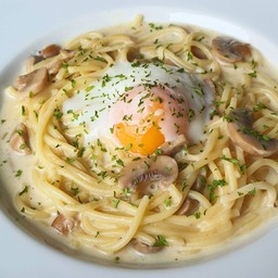 สปาเก็ตตี้ครีมซอสดับเบิ้ลชีส(Spaghetti Double Cheese Cream Sauce)