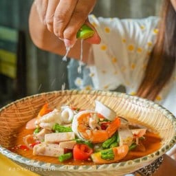 ตำเตี๋ยวทะเล+หมูยอ