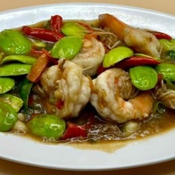 สะตอผัดพริกแกงกุ้ง