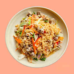 ยำมาม่าหมูสับ